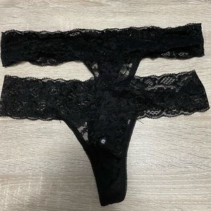 Bundle of 2 Yandy  lace thongs